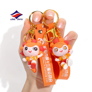 Llavero de PVC Personalizado de Longzhiyu, 20 Años de Experiencia en ODM, Logotipo de Empresa <span class=keywords><strong>Directo</strong></span>, Llaveros Promocionales, Llavero de Goma Suave 3D de Dibujos Animados - Product Image 4