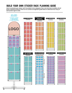 رفوف عرض بأرضيات دوارة مصنوعة من المعدن وقماش خشبي بشعار مصمم حسب الطلب رفوف عرض لمتاجر الملحقات - Product Image 4