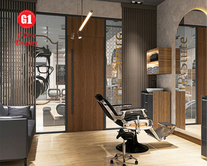 Professional Barber Shop Furniture | Modern Salon Interior Design & Custom Shop Fitting Service - Product Image 2