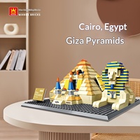 Wange Bausteine 4210 Ägyptische Pyramiden von Gizeh Weltberühmte Architektur Montage-Spielzeug Hochkomplexes Modell