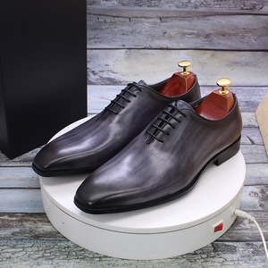 High End Handmade Loafers Stylish Oxford <b>Shoes</b> <b>Height</b> <b>Increasing</b> Slip On Genuine Leather Anti Slip Office Career Party Banquet - Product Image 1