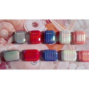Valise de luxe étui de protection holographique dégradé couleur brillante Pro génération couverture pour <span class=keywords><strong>Airpods</strong></span> 2 3 étui - Product Image 6
