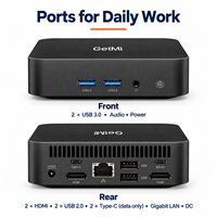 Harga Pabrik Core I3 6100U 8 16GB 256 512GB Dual HD-MI Gigabit Ethernet Win10/11 Mini PC Gaming PC Desktop Kecil untuk Rapat