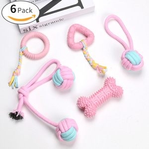 Juguete de Cuerda para Masticar para Perros, Juego de Juguetes de TPR para Cachorros, Limpieza de Dientes Pequeños, Juguete para Mascotas - Product Image 4