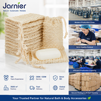 Sac de savon en sisal de chanvre naturel exfoliant pour le bain du corps pochette en maille sac à récurer pour savon ramie lin écologique mini sac pour savons