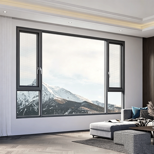 Finestra a Battente in Alluminio con Telaio Stretto, Design Personalizzato, Efficiente e Resistente alle Intemperie, <span class=keywords><strong>per</strong></span> <span class=keywords><strong>Balconi</strong></span> e Verande - Product Image 2