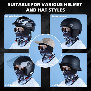 Fabulous Be Xtreme Digital Bedruckte Spandex-Helmunterziehmütze Balaclava Winter Winddichte Vollgesichtsmaske für Skifahren, Reiten & Strand - Product Image 5