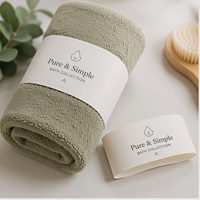 Manchon en papier biodégradable pour ensembles de chaussettes, durable, avec bande de fixation en papier, pour emballage de détail