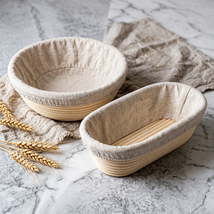 Cesta de fermentación de pan de ratán de alta calidad, ecológica, apta para alimentos, premium, de moda, sostenible, para masa madre - ¡MÁS VENDIDO! - Product Image 1