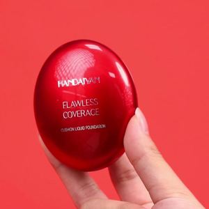 Fond de teint en poudre naturelle anti-brillance Handaiyan, 5 couleurs pour les peaux foncées, coquille ovale transparente <span class=keywords><strong>rouge</strong></span>, <span class=keywords><strong>correcteur</strong></span> de maquillage - Product Image 1