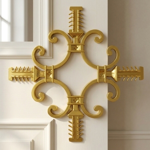Goldene Dekorative Fensterzierleiste <span class=keywords><strong>3D</strong></span> Geformte Zierleiste für Tür Schrank Möbel - Product Image 3