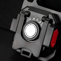 Mini lampe torche LED COB en aluminium, rechargeable par type C, étanche, pour le camping, 7 modes (450 lumens), porte-clés, lumière rouge
