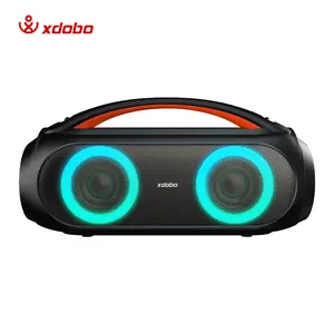 XDOBO Vibe Plus высокомощный квадратный танцевальный портативный атмосферный светло-голубой динамик звуковая система