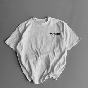 เสื้อยืดแขนสั้นสไตล์ฮิปฮอปทรงโอเวอร์ไซส์ลายการ์ตูนริมฝีปาก พิมพ์ลายถักนิตติ้ง 100% ราคาโรงงาน - Product Image 4