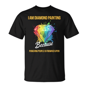 T-shirt de peinture au diamant, artisanat artistique, vêtement de loisir pour les peintres au diamant - Product Image 2