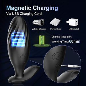 Nuovo telecomando 10 modalità di vibrazione anale vibratore testa di testa massaggiatore prostata giocattoli sessuali per uomini <span class=keywords><strong>e</strong></span> donne prodotti del sesso % - Product Image 4