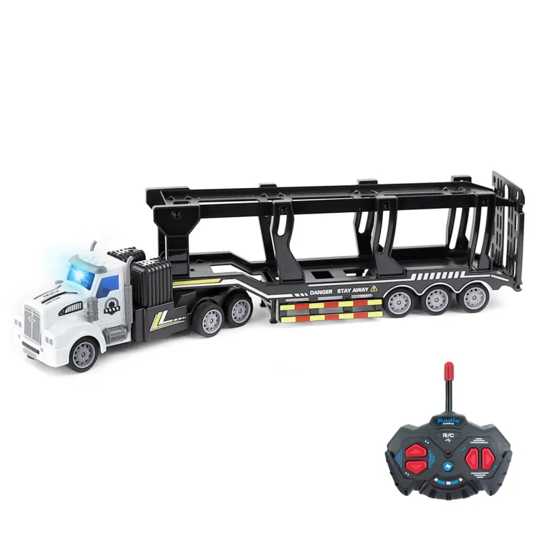 Bemay jouet 1:48 4CH télécommande remorque camion 27MHZ RC transporteur Van véhicule de Transport pour les enfants