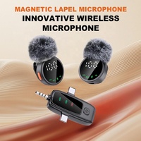 A83 Kabelloses Lavalier-Mikrofon 2,4G ANC Geräuschunterdrückung 20 Meter Übertragungsreichweite für Mobiltelefon Live-Streaming