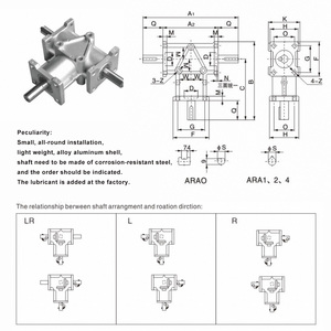 Entrega más rápida, engranaje cónico en espiral de la serie ARA de bajo ruido ARA1 <span class=keywords><strong>ARA2</strong></span> ARA4 1:1, caja de cambios cónica de ángulo recto - Product Image 3