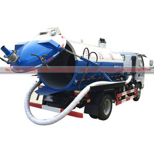 Camion de vidange des fosses septiques et des égouts urbains miniatures DFAC des Philippines, 4m3 à 5m3, transport de fientes et de déjections, pompe à vide - Product Image 2