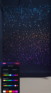 Kit de plafond de voiture en fibre optique 0,5 mm à changement de couleur effet symphonie colorée, étoiles scintillantes 0,5 mm - Product Image 6