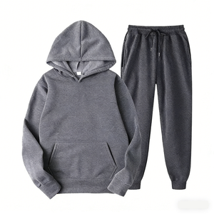 Conjunto Deportivo Informal de Dos Piezas para Hombre y Mujer, Sudadera con Capucha y Pantalones Deportivos con Cintura Elástica, Ropa Deportiva Urbana - Product Image 4