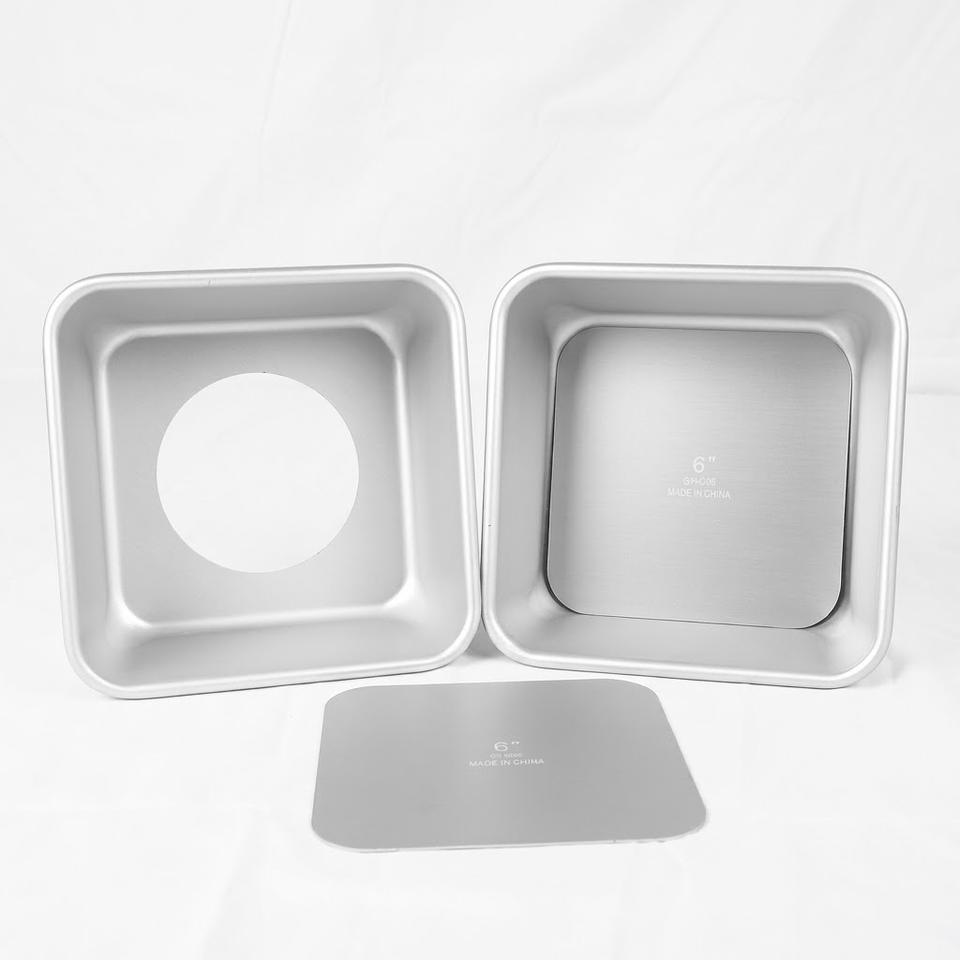Square Springform Cake Pan Aluminum Mold with Removable Bottom, Easy ...