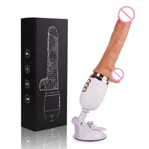 Emote-pene artificial calentado de gran tamaño para adultos, vibrador con control de vibración, juguete sexual lésbico