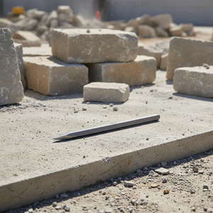 AUSONIA Albañil Cincel Puntiagudo Para Piedra Y Hormigón 30 cm Diámetro 16 mm Hecho En Italia - Product Image 2