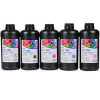 Encres d'impression jet d'encre neutres aux UV ETINK, encres numériques durcissables par LED, pour imprimantes Ricoh G6/G5 Konica, forte adhérence à l'eau