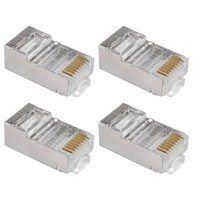 Connecteur RJ45 CAT6 TF1013D 8P8C à contact en cuivre, coupleur de câble Ethernet PC, tête cristalline pour communication réseau, garantie 1 an
