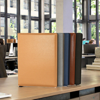 Organizador de Oficina de Cuero PU Grabado NEXXGEN, Carpeta de Anillas Eficiente para Archivos, Portadocumentos, Maletín, Hecho en India