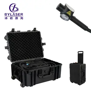 Cat Laser serat portabel 100W/200W/300W, mesin penghilang logam 3 dalam 1 pembersih permukaan dengan pistol pembersih