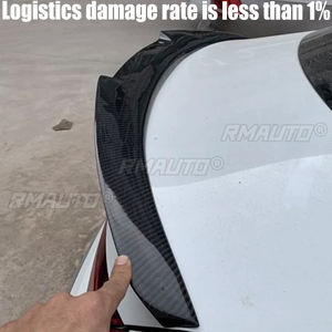 Alerón Estilo M4 de Fibra de Carbono para Volkswagen Passat CC 2009-2018, Alerón Trasero para Maletero, Decoración de Automóvil - Product Image 2