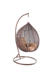 Silla columpio individual de mimbre para Patio, jardín, exterior, con soporte, columpio oscilante interior, <span class=keywords><strong>2023</strong></span> - Product Image 3