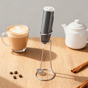 Biểu tượng tùy chỉnh màu sắc Pin hoạt động trứng Beater <span class=keywords><strong>Whisk</strong></span> uống Mixer Máy xay sinh tố với đứng - Product Image 2