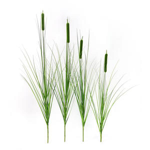 Il nordico in matrimonio paesaggio commerciale erba di cipolla e la pianta artificiale in vaso del bastone di papiro - Product Image 2