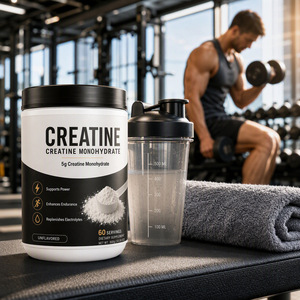 Creatina Monohidrato en Polvo Sin Sabor, Suplemento Deportivo, 300g, 60 Porciones, Bajo en Azúcar/Bajo en Carbohidratos, para Entrenamiento en Gimnasio para Adultos - Product Image 1