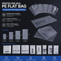 Sacs plats antistatiques en PE imprimés sur mesure avec impression en héliogravure, logo et couleur personnalisés pour l'emballage des articles de première nécessité et des pièces de quincaillerie