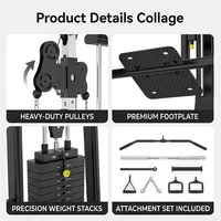 Station d'entraînement multifonctionnelle pour musculation, équipement de salle de sport, croisement de câbles, rack de musculation, machine à squat, machine Smith pour la remise en forme en salle de sport