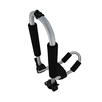 Chargeuse de galerie de toit de kayak en acier allié pliable réglable détachable et PE pour toit de voiture Capacité de 150lb Surf et dérive