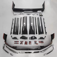 Nuevo Kit de Labio Delantero Estilo Modellista Premium con Recortes para Salida de Escape para Kit de Carrocería Alphard Vellfire AH30 AH40