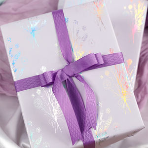 Papier d'emballage cadeau en gros d'usine 43*300 cm emballage de papier d'emballage d'anniversaire - Product Image 4