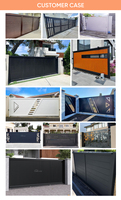 Automatische aluminium schuifpoort voor villa, huis, woonhuis, buiten.