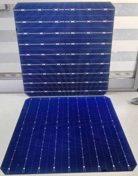 166*166mm Grade A Cellule solaire à haute efficacité Cellule solaire monocristalline de 166mm pour système de panneau solaire
