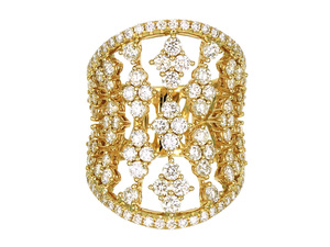 Chine, vente en gros, bague de mariage éternelle classique et élégante, design de mariée, or 18 carats, diamant VS SI, pour femmes - Product Image 4