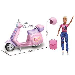KSF roue libre moto voiture filles poupée jouets voiture ensemble semblant jouer jouets pour enfants beauté ensemble bébé poupée pour fille enfants jouets - Product Image 1