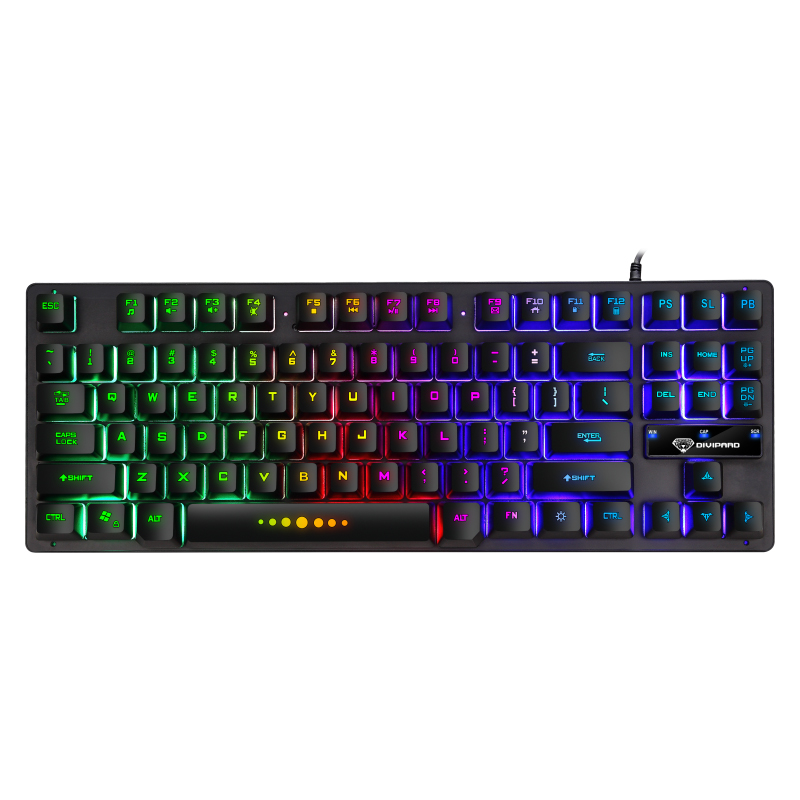 Latest gaming keyboard 87 Key Wired Keyboard multimedia computer PC gaming keyboard for professional gamers