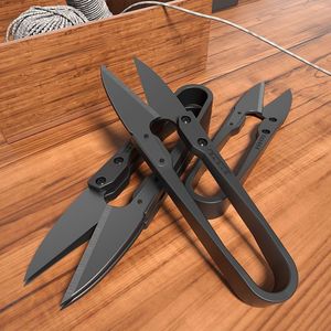 Stainless Steel Embroidery <b>Scissors</b> Black Sharp Pointed Blade For <b>Sewing</b> And Crafting Plastic Handle - Product Image 1