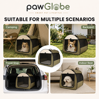 Nichoir pour chien demi-rond, tente pour animaux de compagnie, abri semi-circulaire en forme de dôme pour chiens, options de couleur vert et gris, tailles L et 2XL, maison pour animaux de compagnie